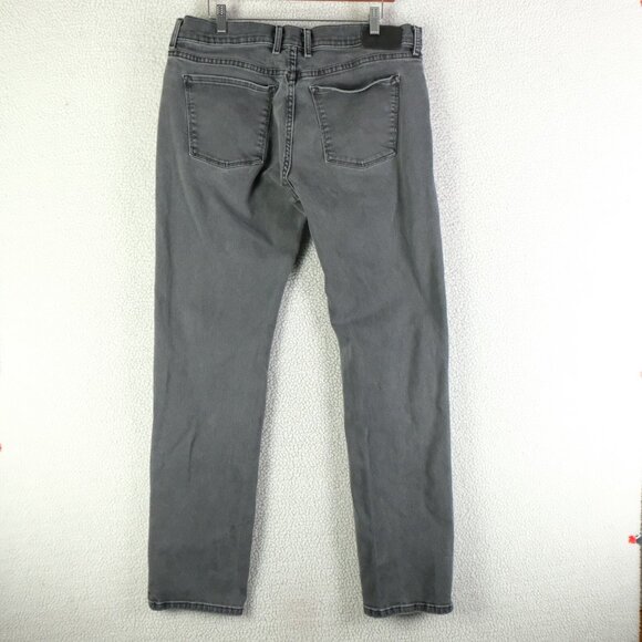 Mott & Bow Jeans Mens 36X34 Gray Slim Stretch Mid Rise Modern Charcoal - Picture 4 of 12